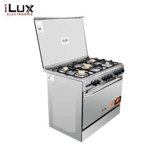 Ilux Cuisinière à Gaz 5 Feux LXG-9060SS - Inox Ilux Cuisinière à Gaz 5 Feux LXG-9060SS - Inox